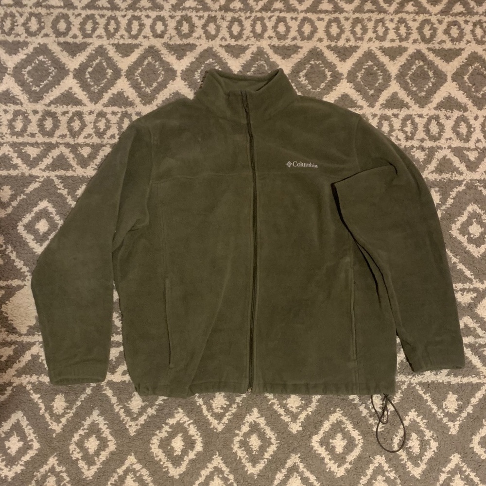 Olive green Columbia fleece